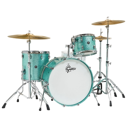 Bild på Gretsch Drums Renown Maple 24" Turquoise Premium Sparkle Shell Set