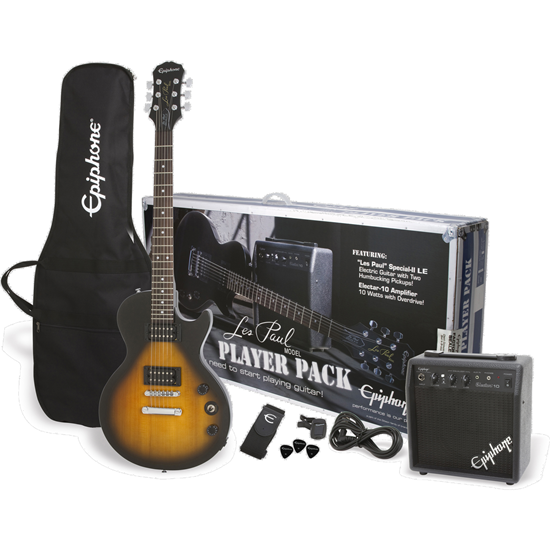 Bild på Epiphone Les Paul Player Pack Vintage Sunburst Elgitarrpaket