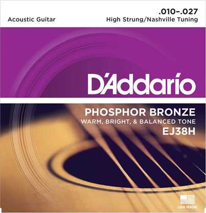 Bild på D'Addario EJ38H Phosphor Bronze High Strung Nashville Tuning