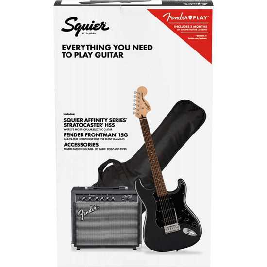 Bild på Squier Affinity Series™ Stratocaster® HSS Pack Charcoal Frost Metallic