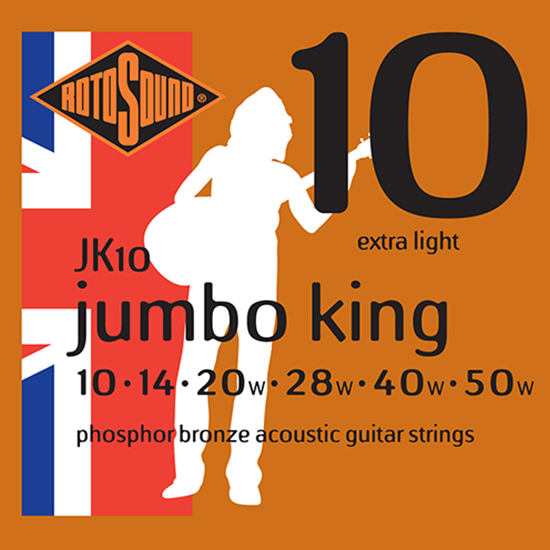 Bild på Rotosound Jumbo King JK10 Extra Light 10-50